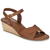 El naturalista für Damen. 2N8541123005_023 Leder-Sandalen N854 Gaia braun (37), 3 bis 5 cm, Schnalle, Lässig
