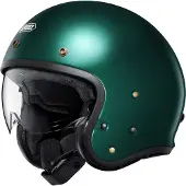 Shoei J.O2 Jethelm unisex Fiberglas grün, XS