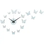 Karlsson - Wanduhr Diy Butterfly - Blau - Ø35cm