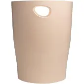 Exacompta Papierkorb 45331D, ECOBIN Skandi, nude, rund, aus Kunststoff, 15 Liter