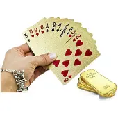 Adar Goldene Plastik-Spielkarten
