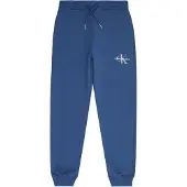 Calvin Klein Jeans Jogginghose Monogram Logo IU0IU00285 D Blau Regular Fit