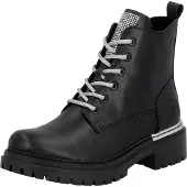 Rieker Schnürboots Schnürstiefelette, Profilsohle, mit praktischem Innenreißverschluss