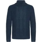 Blend Rollkragenpullover "BHBasim" Stilvoller Strickpullover mit Rollkragen und Zopfmuster