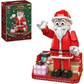 Mould King Weihnachtsmann Klemmbausteine Bausatz Modell 10072 mit gedruckter Bauanleitung