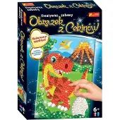 Ranok Bild aus Pailletten. Dinosaurier Trex