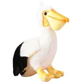 Leantoys Plüsch Pelikan Vogel Kuscheltier Maskottchen Schmusetier 24cm