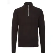 Casual Friday Troyer "Troyer CFHeine", Herren, Gr. XXL, schwarz (schwarz beauty), Obermaterial: 65% Polyacryl PAN. 27% Nylon NY. 5% Wolle mw. 3% Polyester PES., Pullover Troyer