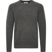 Casual Friday klassischer CFHeine Herren Grobstrickpullover mit Label-Detail Strickpullover 20505605-50818 Grau