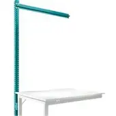 Manuflex Aufbauportal, Ansatzisch SPEZIAL Arbeitstisch-/Werkbanksystem UNIVERSAL/PROFI, 1250 mm, wasserblau