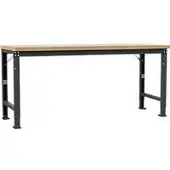 Manuflex Werkbank Profi Spezial, Tischplatte Kunststoff, 2000 x 700 mm, anthrazit