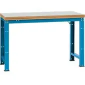 Manuflex Werkbank Profi Standard, Tischplatte Kunststoff B 1500 x T 700, lichtblau