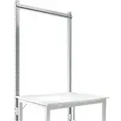 Manuflex Aufbauportal, Grundtisch STANDARD Arbeitstisch-/Werkbanksystem UNIVERSAL/PROFI, 1250 mm, alusilber
