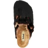 Scholl Clog Fae New F Synthetic Fur Damen Chocolate-Schuhgröße 40