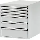 Manuflex Schubladen-Unterbauten, für Werkbank Profi Tiefe 700 mm, lichtgrau