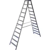 HACA Doppelstufenleiter Lila-Serie, 12 Stufen