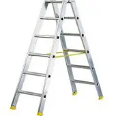 HACA Doppelstufen-Stehleiter MEHRSI, 6 Stufen, 9 kg