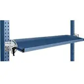 Manuflex Neigbare Ablagekonsole, für Reihe Universal oder Profi, Nutztiefe 195 mm, für Tischbreite 1500 mm, brillantblau