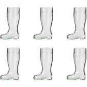 Ich-zapfe Biergläser, Bierstiefel 6er Set - 0,25 Liter
