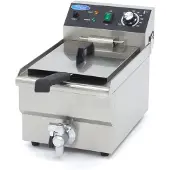 Maxima - Gastro Fritteuse - 10 l - 1 Korb - mit Ablasshahn