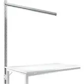 Manuflex Aufbauportal, Ansatzisch SPEZIAL Arbeitstisch-/Werkbanksystem UNIVERSAL/PROFI, 1500 mm, alusilber