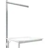 Manuflex Aufbauportal, Ansatzisch SPEZIAL Arbeitstisch-/Werkbanksystem UNIVERSAL/PROFI, 1250 mm, alusilber