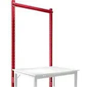 Manuflex Aufbauportal, Grundtisch SPEZIAL Arbeitstisch-/Werkbanksystem UNIVERSAL/PROFI, 1250 mm, rubinrot