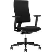 Nowy Styl Bürostuhl 4ME, Synchronmechanik, ohne Armlehnen, höhenverstellbare Rückenlehne, schwarz/schwarz
