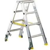 HACA Trittleiter Mehrsi, Leichtmetall, 4 Stufen, 6,9 kg