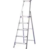 HACA Stufenstehleiter Lila-Serie, 5 Stufen