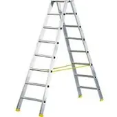 HACA Doppelstufen-Stehleiter MEHRSI, 8 Stufen, 12 kg