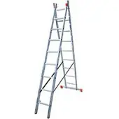 Krause DUBILO Mehrzweckleiter, 2 x 9 Sprossen
