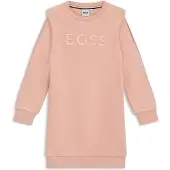 BOSS Kids-Pulloverkleid aus Baumwoll-Mix mit Logo Grösse 126