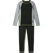 Reima Wolle-Basisschicht-Set " Taitoa " in Black melange | Gr.: 110