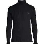 Gant Pullover Cotton Cable Turtle Neck Herren Evening Blue-XL