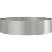vidaXL Pflanzenring Silber 80 x 80 x 20 cm Edelstahl