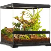 Exo Terra Terrarium EX- Pro Terrarium Small Low 45 x 45 x 45cm ohne Dekoration, Bodengrund und Technik