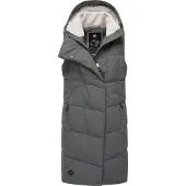 Ragwear Steppweste "Pavla Vest" stylische Winterweste mit Teddyfutter und Kapuze