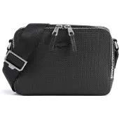 Lacoste Leder Umhängetasche Chantaco Reporter Bag Noir schwarz