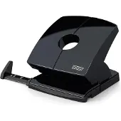 Novus Locher B 230, Vollmetallgerät, Hochglanzoberteil, bis 30 Blatt, schwarz glänzend