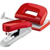 Novus Locher-Hefter SET Evolution Twin Set fresh, rot