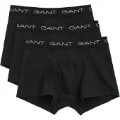 Gant Trunk "3-PACK", Herren, Gr. XL, 3 Stk., Webqualität, schwarz, Webqualität, Obermaterial: 95% Baumwolle, 5% Elasthan, unifarben, körpernah, Unterhosen Trunk, Regular fit mit elastischem Bund