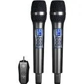 INF Kabelloses Mikrofon mit Empfänger – mit erstklassiger Klangqualität im 2er-Pack