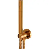 Steinberg Serie 100 Handbrausengarnitur mit integriertem Brauseanschlussbogen, Stabhandbrause, 1001670RG