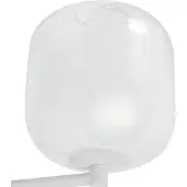 LUCANDE Avelina LED-Wandleuchte weiß Höhe 21,5 cm Glas - , Avelina, Weiß, für Wohnzimmer, Glas, Modern