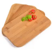 Gräwe Schneidebrett 231.3 aus Bambus, 23 x 15cm, braun, Frühstücksbrettchen Set, 3 Stück