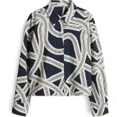 Opus Bluse Famena lane in ecru marine | Gr.: 36