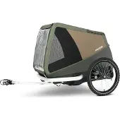 Croozer Dog Mikke Happy Walk Bundle inkl. Regenverdeck, Packfach und Buggy-Set, Farbe:Moss Green