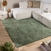 FRAAI Teppich Skandinavisch - Lova Lines Grün 140x200 cm