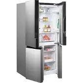 Siemens iQ300 KF96NVPEA, Freistehend, French door, Silber, Tür-zu-Tür, 605 l, SN-T